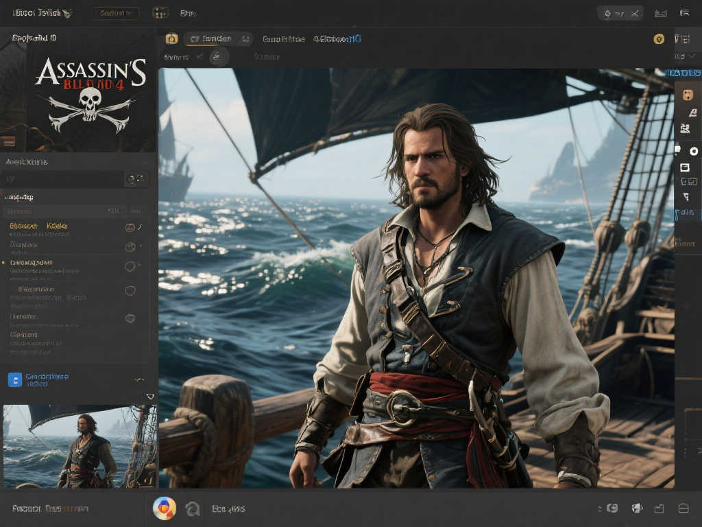 《刺客信条4 黑旗》重制版开发画面曝光:传奇再启航! 《刺客信条4 黑旗》重制版开发画面曝光:传奇再启航!
