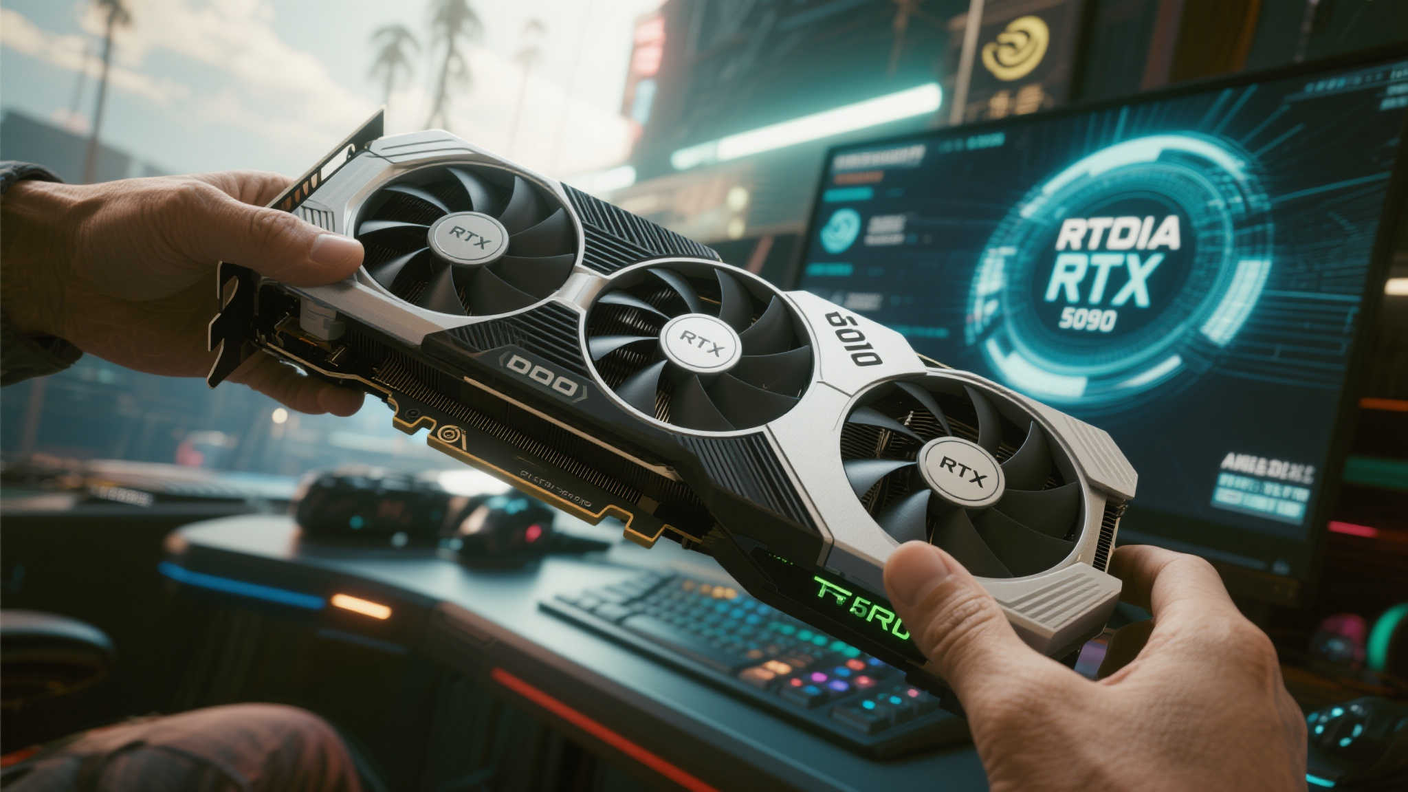 震撼视觉极限!《赛博朋克2077》8K+5090超清画质展示 震撼视觉极限!《赛博朋克2077》8K+5090超清画质展示